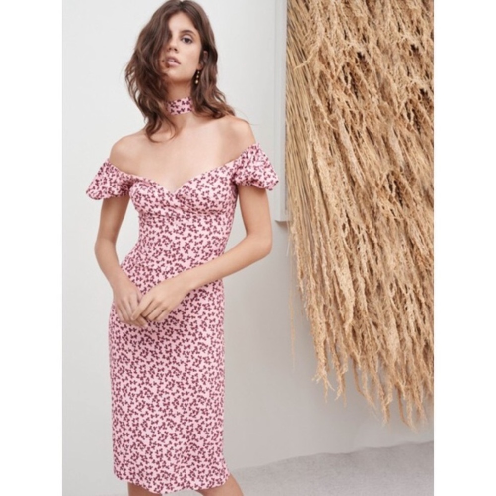 Alex Loele Pink Shamrock Spring Choker Dress